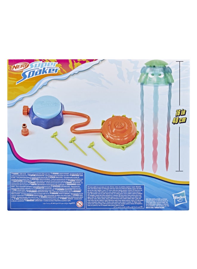 SUPER SOAKER Nerf Super Soaker Stomp & Soak Water Toy | Jellyfish Flies Up and Splashes Water | Attaches to a Garden Hose Outdoor Sprinkler Toy for 3+ Years | G2149 - Image 5